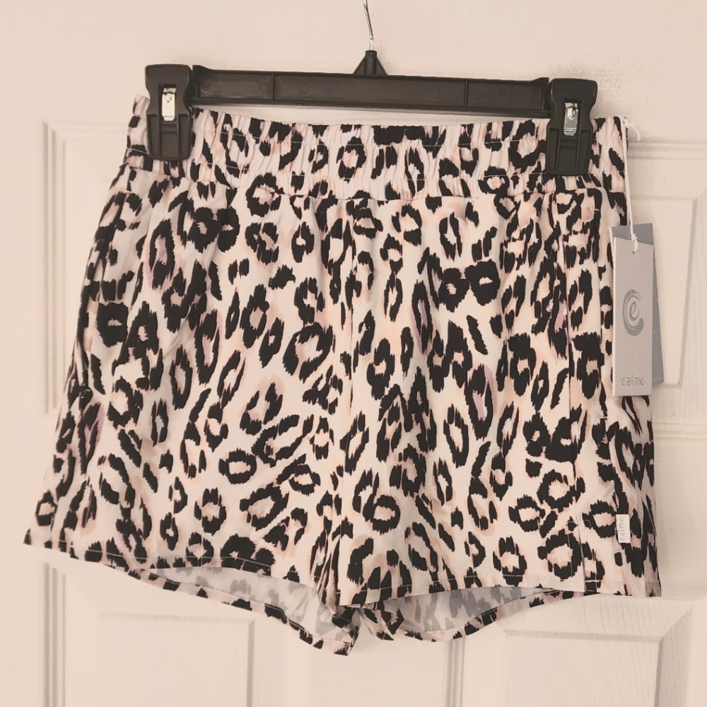CALME X Johnny Was Elements Hike Short In Leopard Print In Blk/Wht Size XS - Picture 3 of 10